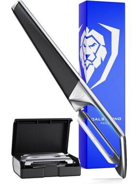 Versatile Straight Peeler Set with 3 Swappable Stainless Steel Blades - Kitchen
